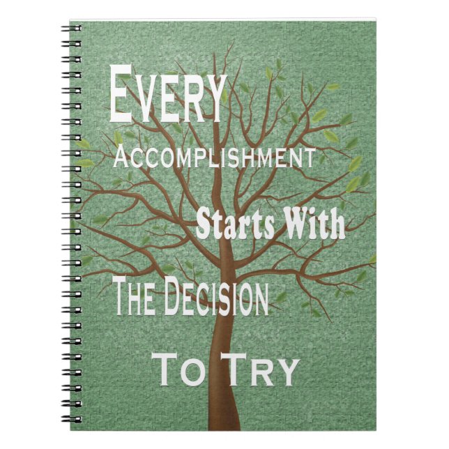 Carnet Accomplissement et accomplissement de motivation (Devant)