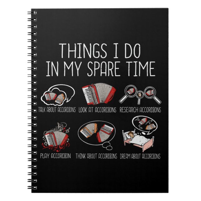 Carnet Accordéon Player Venin Men Folk Music Accordion (Devant)