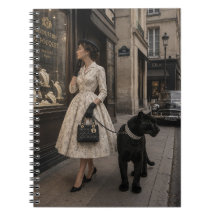 Achats en vitrine avec une photo de panthère noire