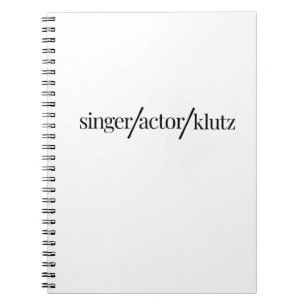 Carnet Acteur chanteur Klutz