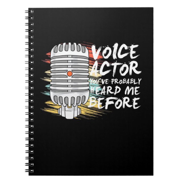 Carnet Acteur vocal avant (Devant)