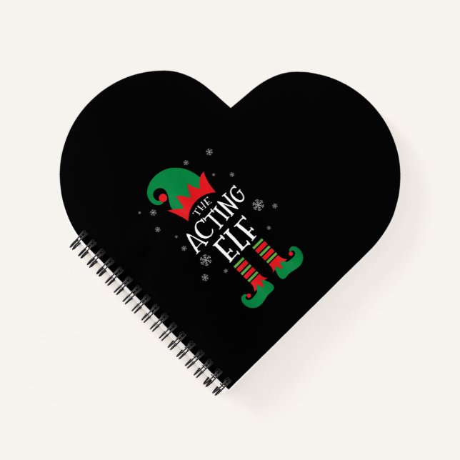 Carnet Actrice Elf par intérim Noël (Devant)