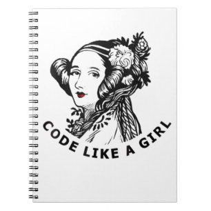 Carnet Ada Lovelace T-Shirt Code Comme Une Fille