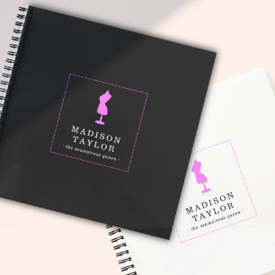 Carnet Adaptateur Seamstress Logo Mannequin rose Noir