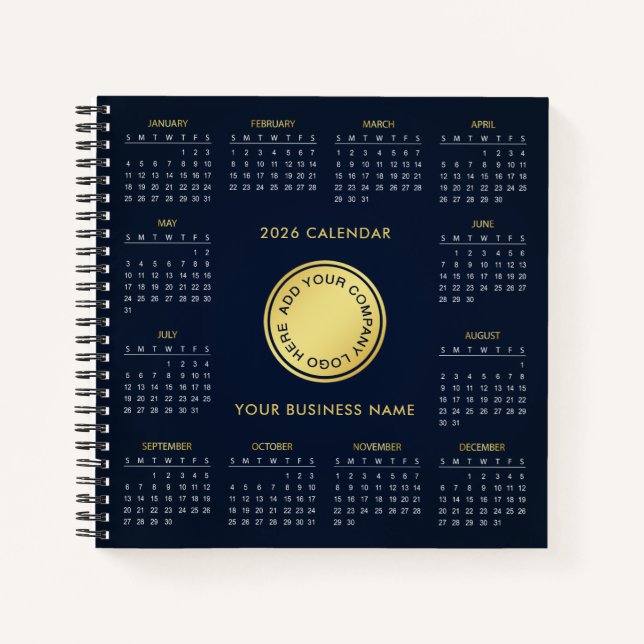 Carnet Add Your Own Business Logo 2026 Calendar |  (Devant)