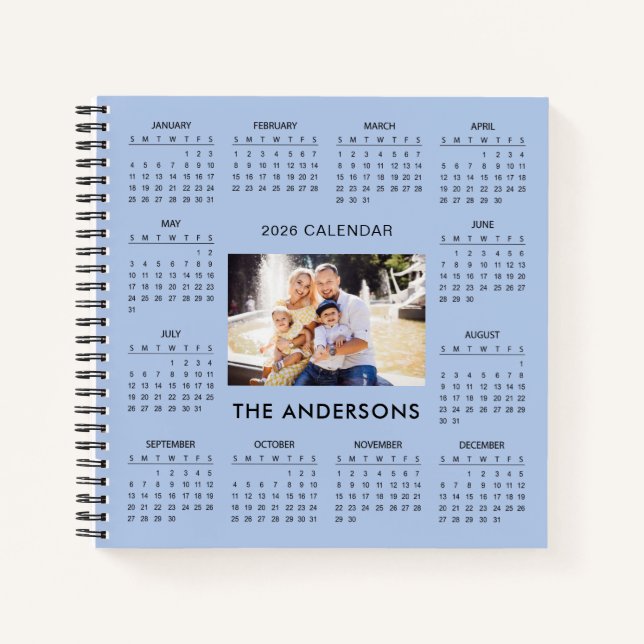 Carnet Add Your Own Family Photo 2026 Calendar |  (Devant)