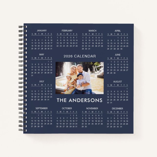 Carnet Add Your Own Family Photo 2026 Calendar |  (Devant)