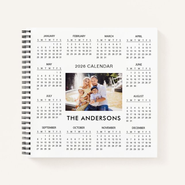 Carnet Add Your Own Family Photo 2026 Calendar |  (Devant)