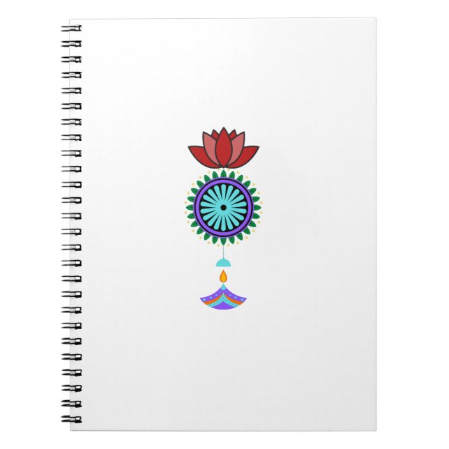 Carnet Adeptes spirituels à fleurs de lotus (Devant)