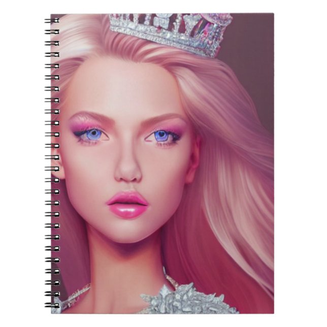 Carnet Ado princesse Rose (Devant)