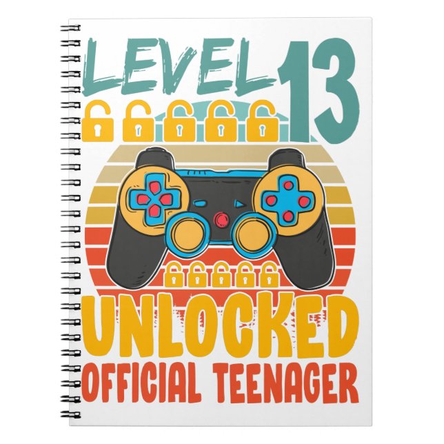 Carnet Adolescent officiel 13e anniversaire niveau 13 dév (Devant)