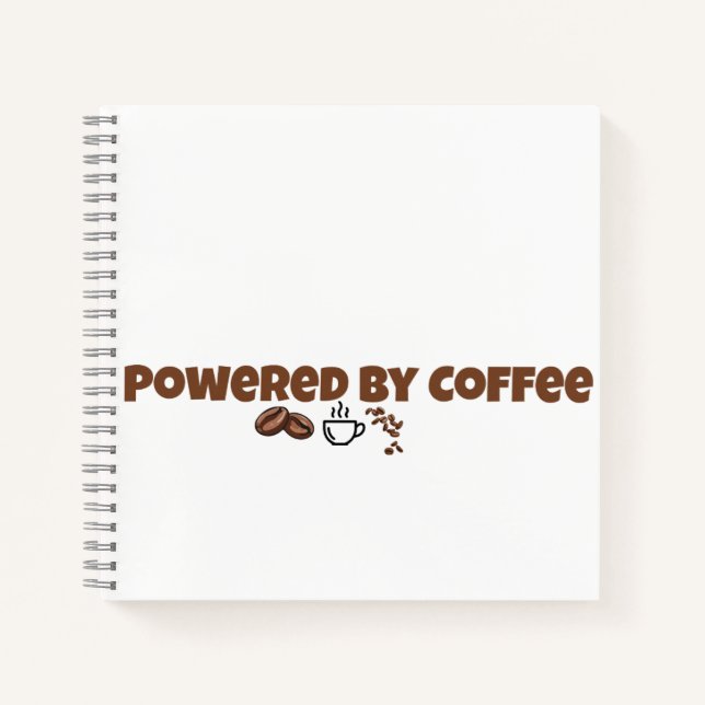 Carnet Adorable Amateur de Café Alimenté par le Ca (Devant)