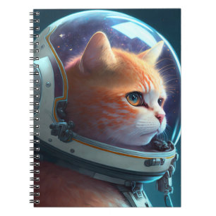 Carnet Adorable astronaute de chat