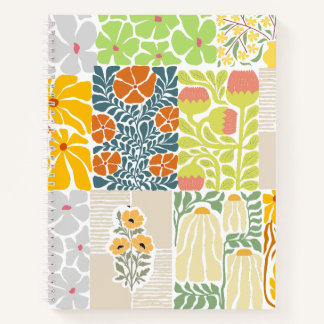 Carnet Adorable botanique dans le style aquarelle Rose ve
