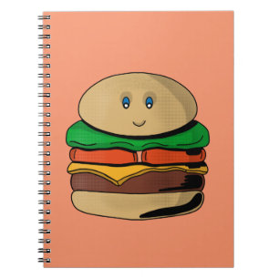 Carnet Adorable Burger mignon Hamburger Kawaii