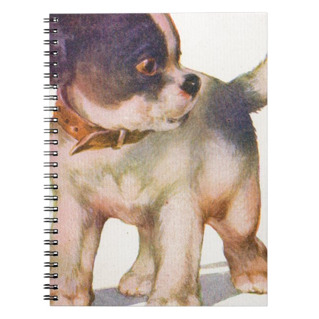 Carnet adorable chiot des années 1930 (Devant)