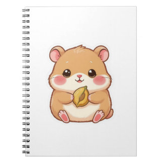 Carnet Adorable Kawaii Chibi Hamster