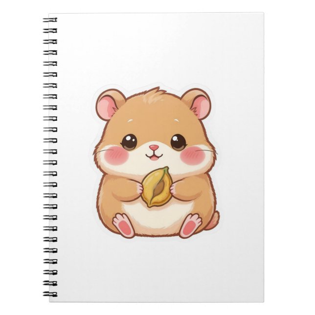 Carnet Adorable Kawaii Chibi Hamster (Devant)