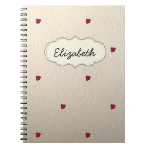 Carnet Adorable Mignonne ,Coccinelles,Lumineux-Personnali