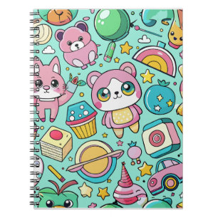 Carnet Adorable Motif Kawaii