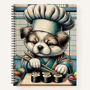 Carnet Adorable Sushi Chef Chiot