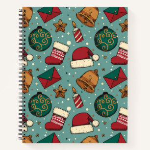 Carnet Adorables Bas De Noël Et Chapeaux De Père Noël