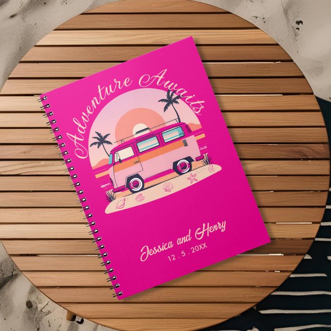 Carnet Adventure Attend Vintage Campervan Travel (Créateur téléchargé)