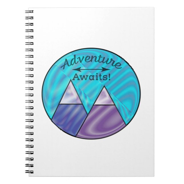 Carnet Adventure Await Mountain Peaks (Devant)