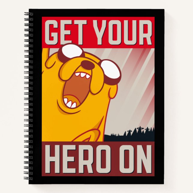 Carnet Adventure Time | Jake "Get Your Hero On" (Devant)