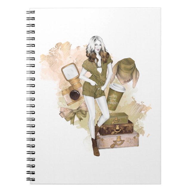 Carnet Adventure Travel Girl (Devant)