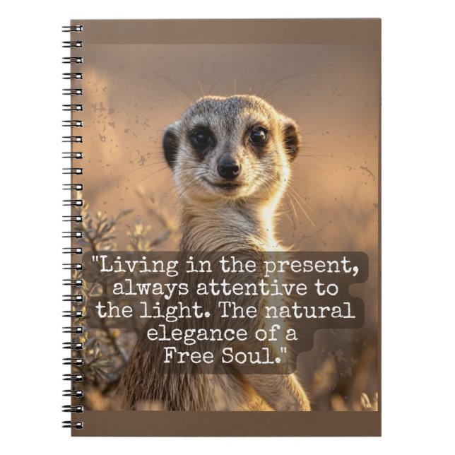 Carnet Adventurous Meerkat Living (Devant)