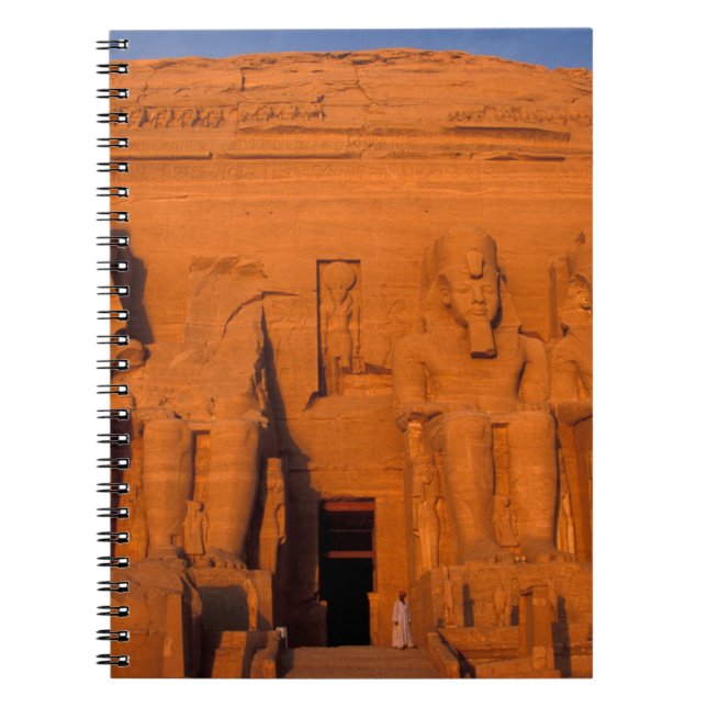 Carnet AF, Égypte, Abu Simbel. Façade au coucher du solei (Devant)