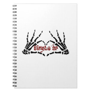Carnet Af Skeleton Mains Heart Classic