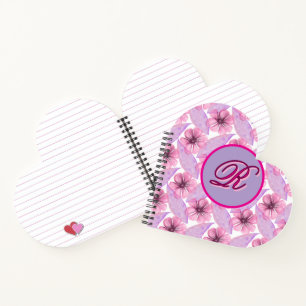 Carnet Affiche à motif floral personnalisé à l'aquarelle