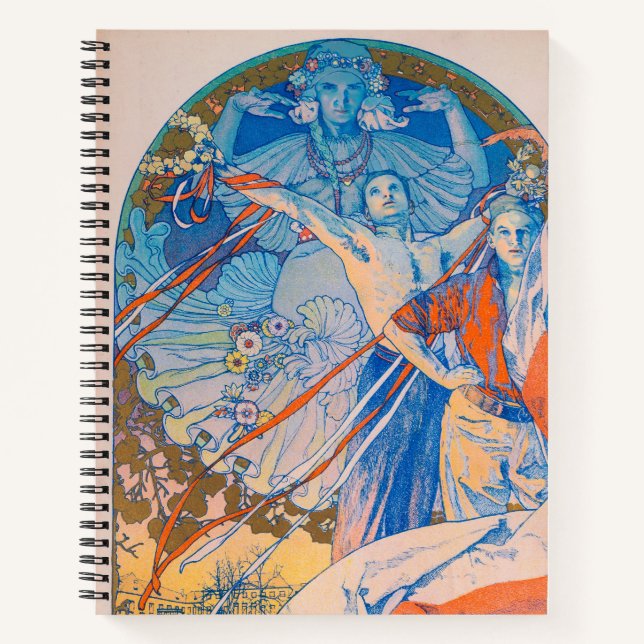 Carnet Affiche d'Alphonse Mucha pour le Festival Sokol (1 (Devant)