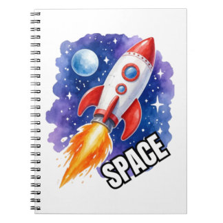 Carnet Affiche d'aventure spatiale | L'aventure vous atte