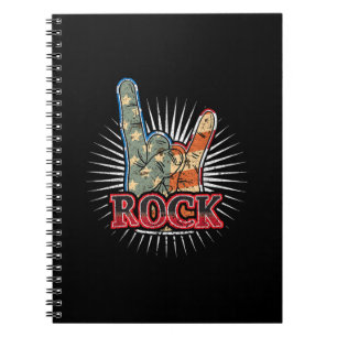 Carnet Affiche de concert de groupe de rock vintage USA 7