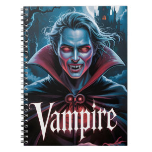 Carnet Affiche de film de vampire de style Dracula classi