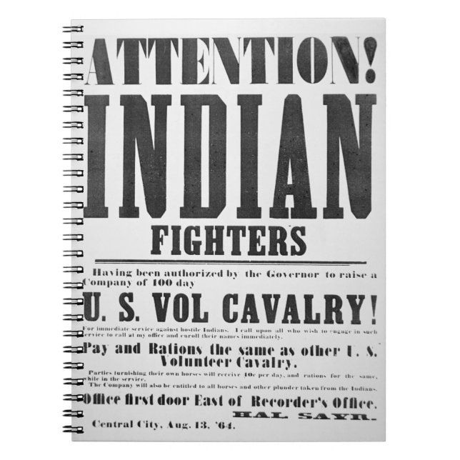 Carnet Affiche de recrutement pour la cavalerie (Devant)