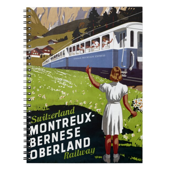 Carnet Affiche de Vintage voyage de la Suisse (Devant)