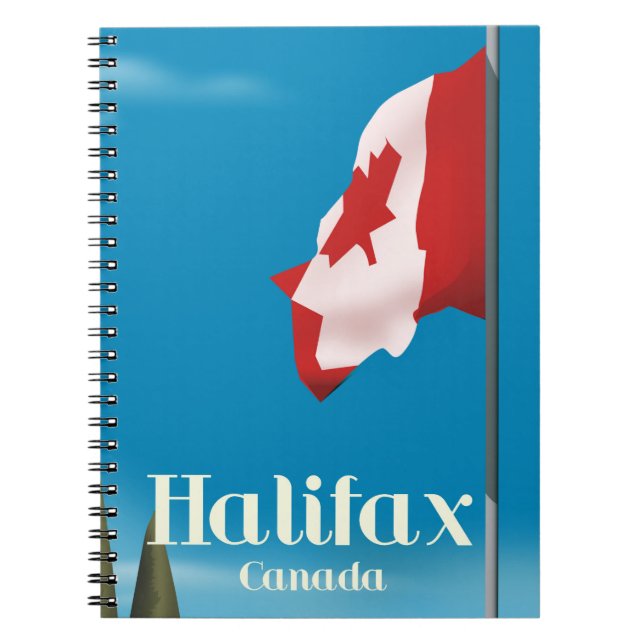 Carnet Affiche de voyage à Halifax Canada (Devant)