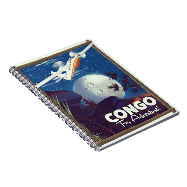Carnet Affiche de voyage Congo Pour l'Aventure ! (Côté Droit)