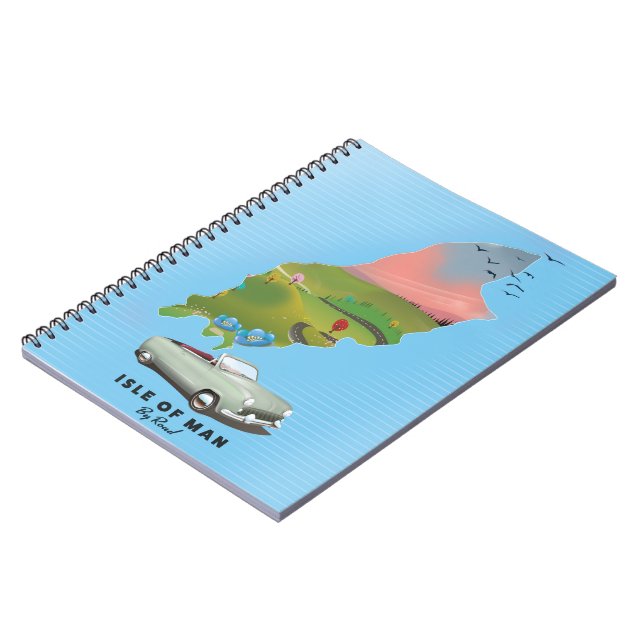 Carnet Affiche de voyage de l'île de Man (Côté gauche)