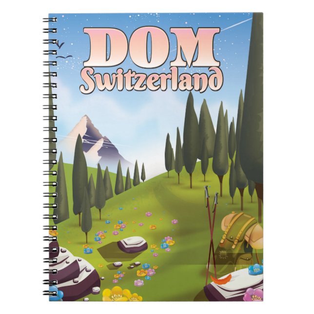 Carnet Affiche de voyage Dom Suisse (Devant)