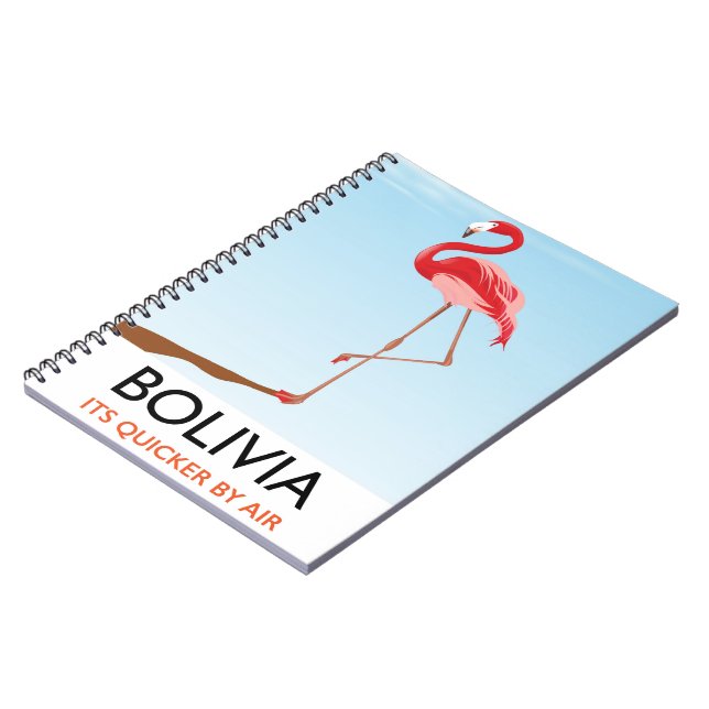 Carnet Affiche de voyage Flamant de Bolivie (Côté gauche)