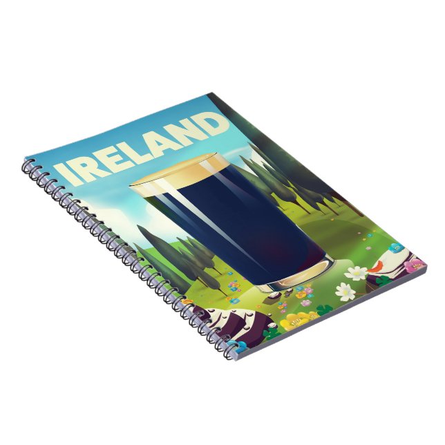 Carnet Affiche de voyage Ireland Pint (Côté Droit)