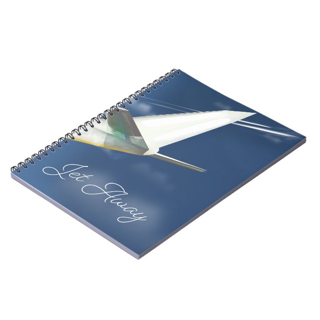 Carnet Affiche de voyage Jet Away. (Côté gauche)