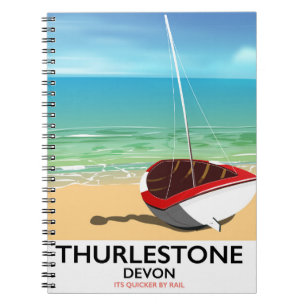 Carnet Affiche de voyage Thurlestone South Devon