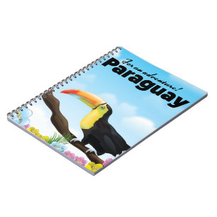 Carnet Affiche de voyage Toucan du Paraguay