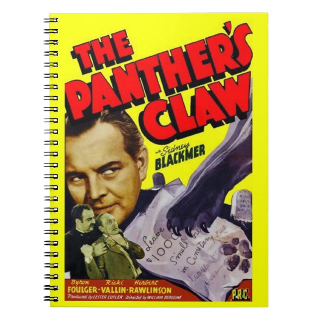 Carnet Affiche du film The Panther's Claw en 1942 (Devant)
